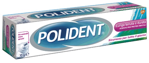 ADESIVO PROTESI DENTALI POLIDENT LUNGA TENUTA 70 G - Gruppofarmastore.it