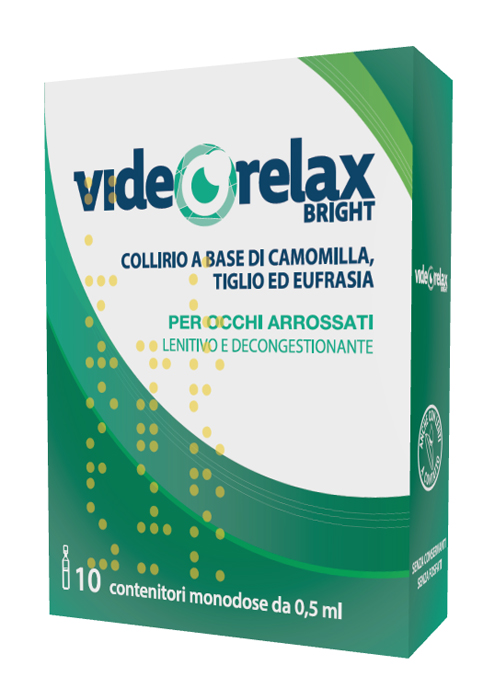 COLLIRIO LENITIVO DECONGESTIONANTE VIDEORELAX BRIGHT MONODOSE 0,5 ML 10 PEZZI - Gruppofarmastore.it