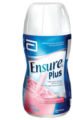 ENSURE PLUS FRAGOLA 4 BOTTIGLE DA 200 ML - Gruppofarmastore.it