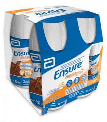 ENSURE NUTRIVIGOR CIOCCOLATO 4 BOTTIGLIE DA 220 ML - Gruppofarmastore.it