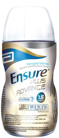 ENSURE PLUS ADVANCE VANIGLIA 4 BOTTIGLIE DA 220 ML - Gruppofarmastore.it