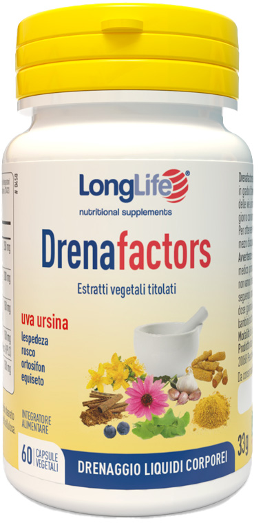 LONGLIFE DRENAFACTORS 60 CAPSULE - Gruppofarmastore.it