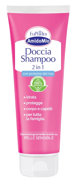 EUPHIDRA AMIDOMIO DOCCIA SHAMPOO 2 IN 1 250 ML - Gruppofarmastore.it