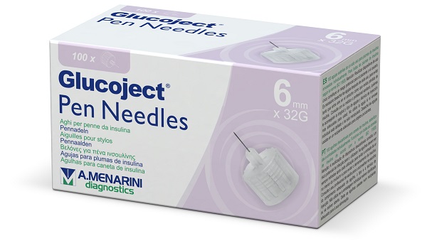 AGO PER PENNA DA INSULINA GLUCOJECT 6 MM GAUGE 32 100 PEZZI - Gruppofarmastore.it