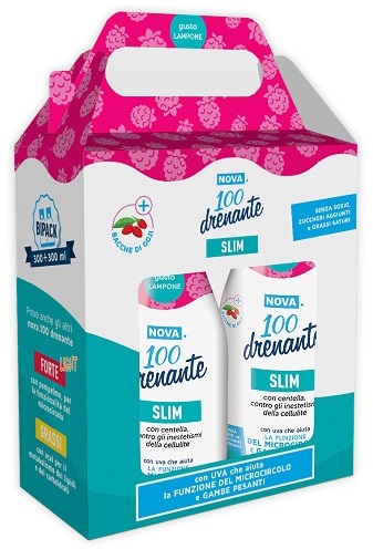 NOVA100 DRENANTE SLIM CON BACCHE DI GOJI 300 + 300 ML - Gruppofarmastore.it