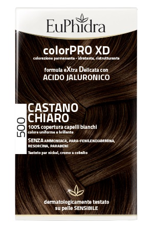 EUPHIDRA COLORPRO XD 500 CAST CHIARO GEL COLORANTE CAPELLI IN FLACONE + ATTIVANTE + BALSAMO + GUANTI - Gruppofarmastore.it