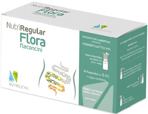 NUTRIREGULAR FLORA 10 FLACONCINI 8 ML - Gruppofarmastore.it