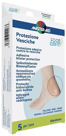 MASTER-AID FOOT CARE VESCICHE PROTEZIONE TALLONE 69X44 MM 5 PEZZI - Gruppofarmastore.it