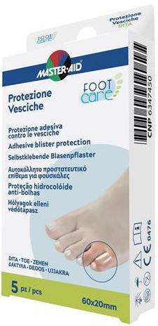 MASTER-AID FOOT CARE VESCICHE PROTEZIONE PER DITA 60X20 MM 5 PEZZI - Gruppofarmastore.it