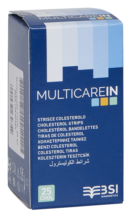 STRISCE MISURAZIONE GLICEMIA MULTICARE IN GLUCOSIO ELETTRODO 50 PEZZI - Gruppofarmastore.it