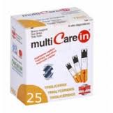 TEST TRIGLICERIDI MULTICARE IN STRISCE CON ASPRIAZIONE CAPILLARE 25 PEZZI - Gruppofarmastore.it