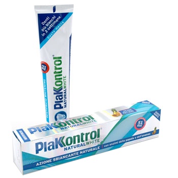 PLAKKONTROL NATURAL WHITE DENTIFRICIO 100 G - Gruppofarmastore.it