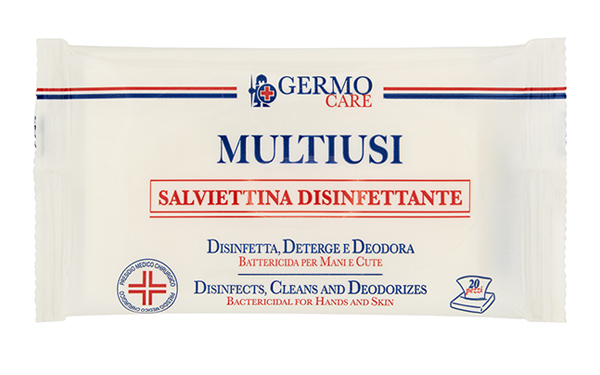 MULTIUSI SALVIETTINA DISINFETTANTE 20 PEZZI - Gruppofarmastore.it