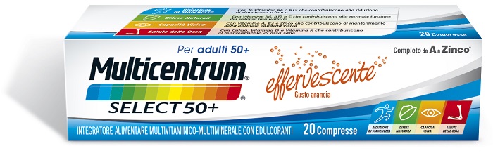 MULTICENTRUM SELECT EFFERVESCENTE 20 COMPRESSE - Gruppofarmastore.it