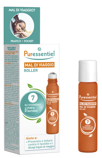PURESSENTIEL ROLLER MAL DI VIAGGIO 7 OLI ESSENZIALE 5 ML - Gruppofarmastore.it