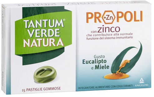 TANTUM VERDE NATURA PASTIGLIE GOMMOSE EUCALIPTO & MIELE 30 G - Gruppofarmastore.it
