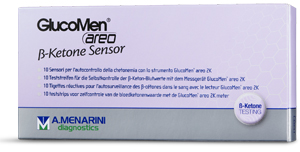 STRISCE MISURAZIONE CHETONEMIA GLUCOMEN AREO B-KETONE SENSOR 10 PEZZI - Gruppofarmastore.it