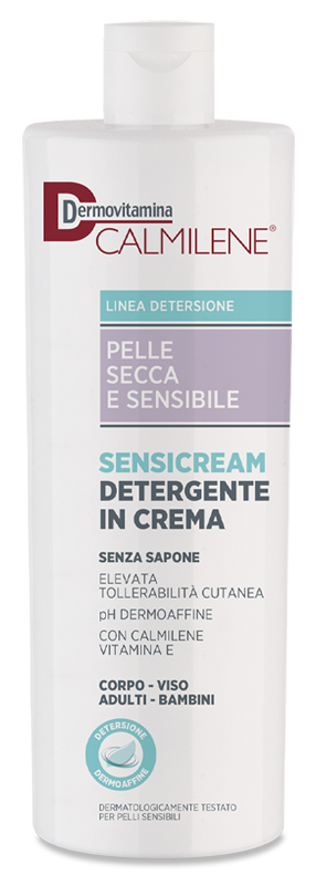 DERMOVITAMINA CALMILENE SENSICREAM DETERGENTE IN CREMA SENZA SAPONE PER PELLE SECCA E SENSIBILE 500 ML - Gruppofarmastore.it