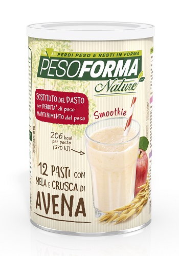 PESOFORMA NATURE SMOOTHIE MELA E CRUSCA AVENA 12 PASTI 420 G - Gruppofarmastore.it