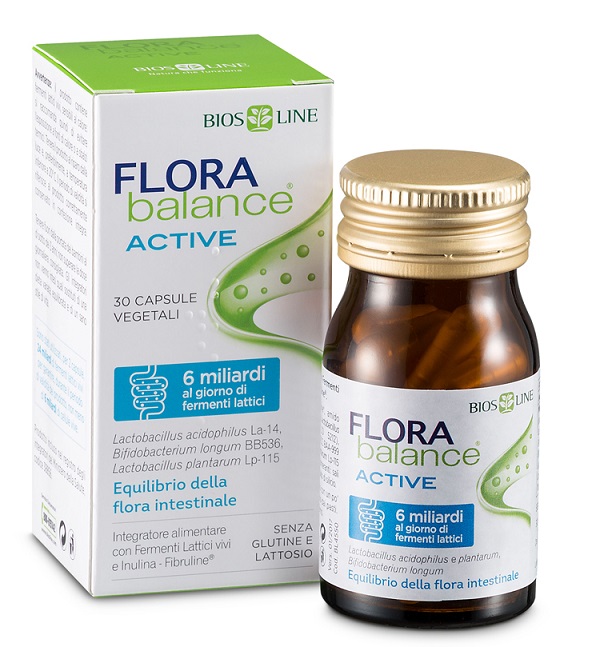 BIOSLINE FLORABALANCE ACTIVE 30 CAPSULE VEGETALI - Gruppofarmastore.it