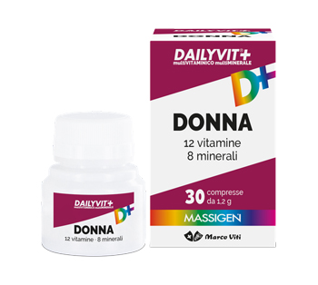 DAILYVIT+ DONNA MULTIVITAMINICO E MULTIMINERALE 30 COMPRESSE RIVESTITE - Gruppofarmastore.it