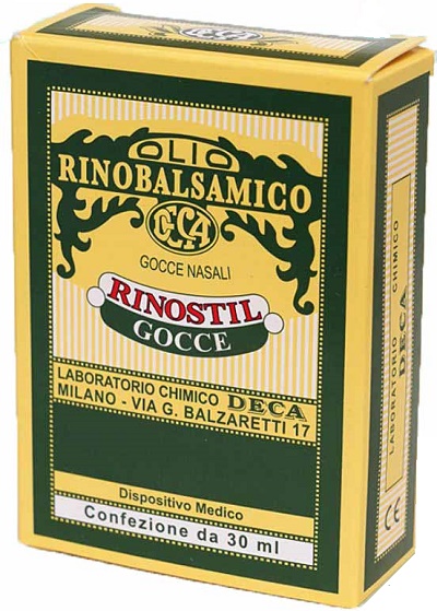 RINOSTIL GOCCE NASALI FLACONE 30ML OLIO RINOBALSAMICO PER LAPROTEZIONE DELLA MUCOSA NASALE E LA PULIZIA DELLE FOSSE NASALI - Gruppofarmastore.it