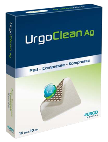 MEDICAZIONE TNT ASSORBENTE GELIFICANTE URGOCLEAN AG/SILVER 6X6CM 5 PEZZI - Gruppofarmastore.it