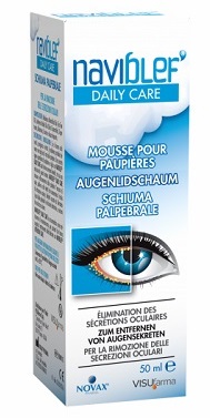 NAVIBLEF DAILY CARE SCHIUMA PER RIMOZIONE SECREZIONI OCULARI DA PALPEBRE E CIGLIA 50 ML - Gruppofarmastore.it