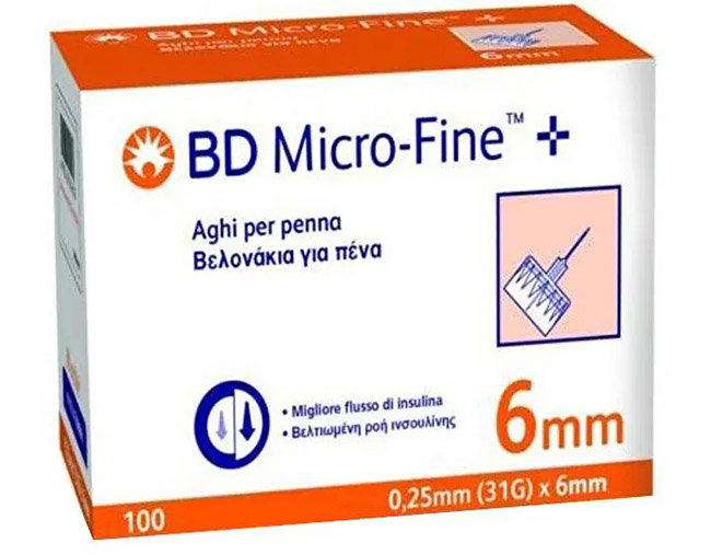 AGO PER PENNA DA INSULINA BD MICROFINE GAUGE 31 6MM 100 PEZZI - Gruppofarmastore.it