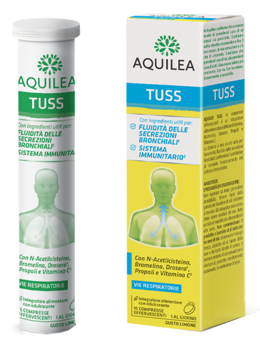 AQUILEA TUSS 15 COMPRESSE EFFERVESCENTI 90 G - Gruppofarmastore.it