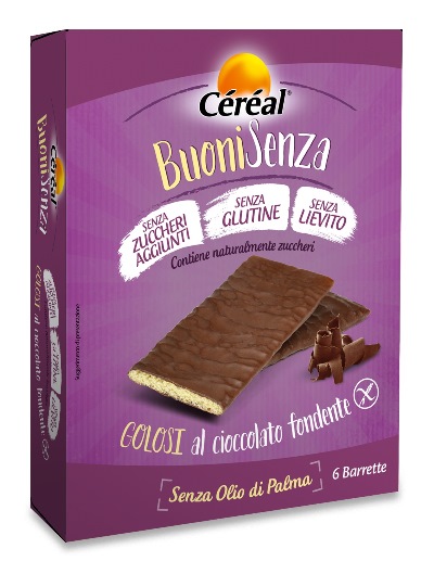 CEREAL BUONI SENZA GOLOSI CIOCCOLATO FONDENTE 6 X 17 G - Gruppofarmastore.it