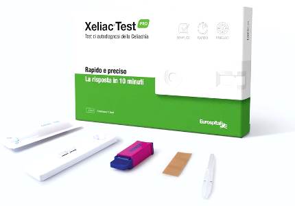 XELIAC TEST PRO DETERMINAZIONE ANTICORPI IGA E IGG ASSOCIATI ALLA MALATTIA CELIACA 1 PEZZO - Gruppofarmastore.it