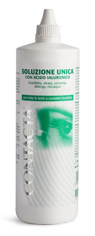 SOLUZIONE UNICA CON ACIDO IALURONICO PER LENTI A CONTATTO CONTACTA SOLUTION 360ML - Gruppofarmastore.it
