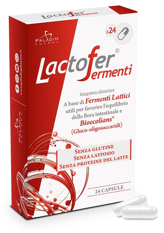 LACTOFER FERMENTI 24 CAPSULE - Gruppofarmastore.it