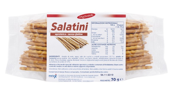MY SNACK SALATINI 70 G - Gruppofarmastore.it
