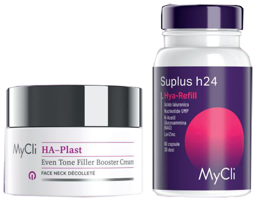 MYCLI COFANETTO IN & OUT 1 MYCLI HA PLAST CREMA 50 ML + 1 MY CLI HYA REFILL 60 CAPSULE - Gruppofarmastore.it