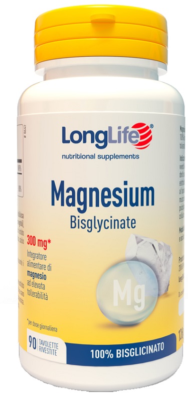 LONGLIFE MAGNESIUM BISGLYCINATE 90 TAVOLETTE - Gruppofarmastore.it