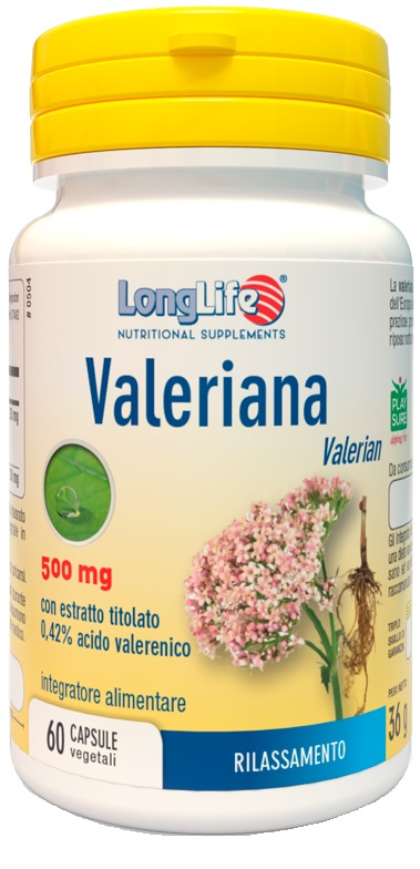 LONGLIFE VALERIANA 60 CAPSULE 500 MG - Gruppofarmastore.it