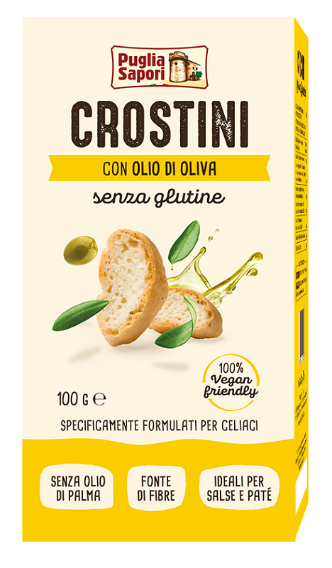PUGLIA SAPORI CROSTINI OLIO OLIVA 100 G - Gruppofarmastore.it