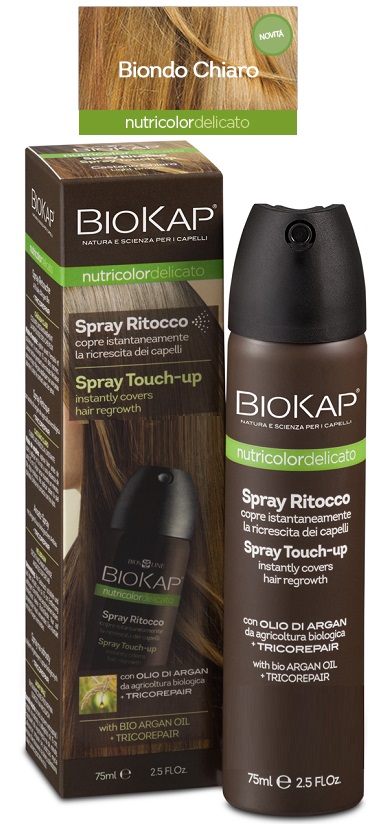 BIOS LINE  BIOKAP NUTRICOLOR DELICATO SPRAY RITOCCO BIONDO CHIARO 75 ML - Gruppofarmastore.it