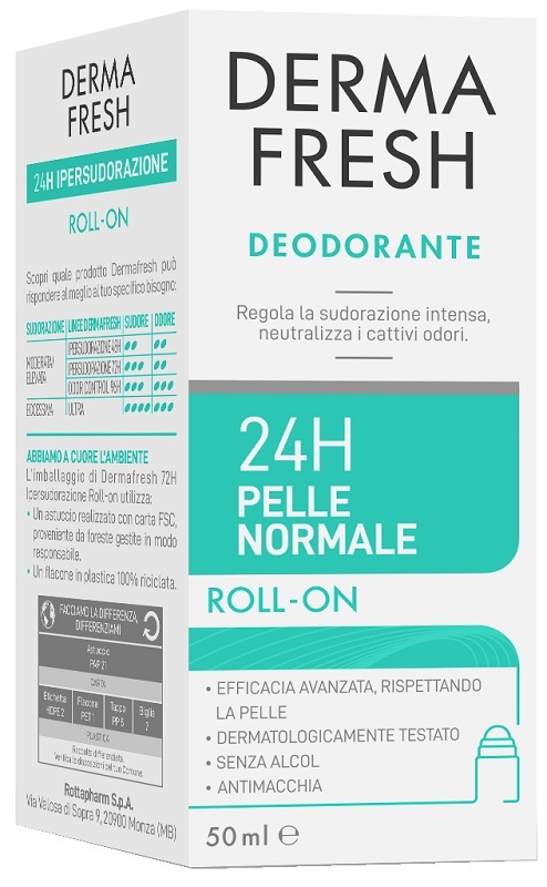 DERMAFRESH 24H PELLE NORMALE ROLL ON 50 ML - Gruppofarmastore.it