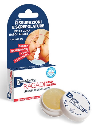 DERMOVITAMINA RAGADI NASO E LABBRA LIPOGEL RIGENERANTE 8 ML - Gruppofarmastore.it