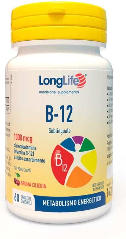 LONGLIFE B12 1000 MCG 60 TAVOLETTE - Gruppofarmastore.it