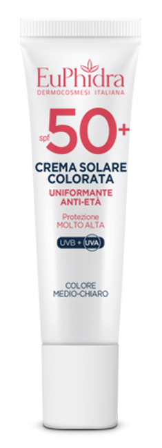 EUPHIDRA KALEIDO CREMA COLORATA MEDIO-CHIARO VISO SPF50+ 30 ML - Gruppofarmastore.it