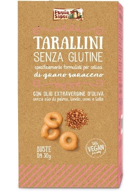 PUGLIA SAPORI TARALLINI GRANO SARACENO 6 BUSTE 30 G - Gruppofarmastore.it