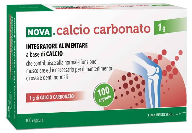 NOVA CALCIO CARBONATO 1 G 100 CAPSULE - Gruppofarmastore.it