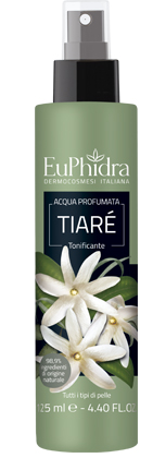 EUPHIDRA ACQUA PROFUMATA TIARE' IN FLACONE CON ETICHETTA POMPA SPRAY - Gruppofarmastore.it