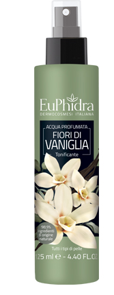 EUPHIDRA ACQUA PROFUMATA VANIGLIA IN FLACONE CON ETICHETTA POMPA SPRAY - Gruppofarmastore.it