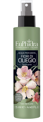 EUPHIDRA ACQUA PROFUMATA CILIEGIO IN FLACONE CON ETICHETTA POMPA SPRAY - Gruppofarmastore.it