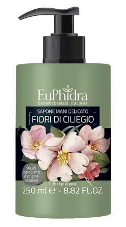 EUPHIDRA SAPONE LIQUIDO MANI CILIEGIO IN FLACONE CON ETICHETTA DISPENSER - Gruppofarmastore.it